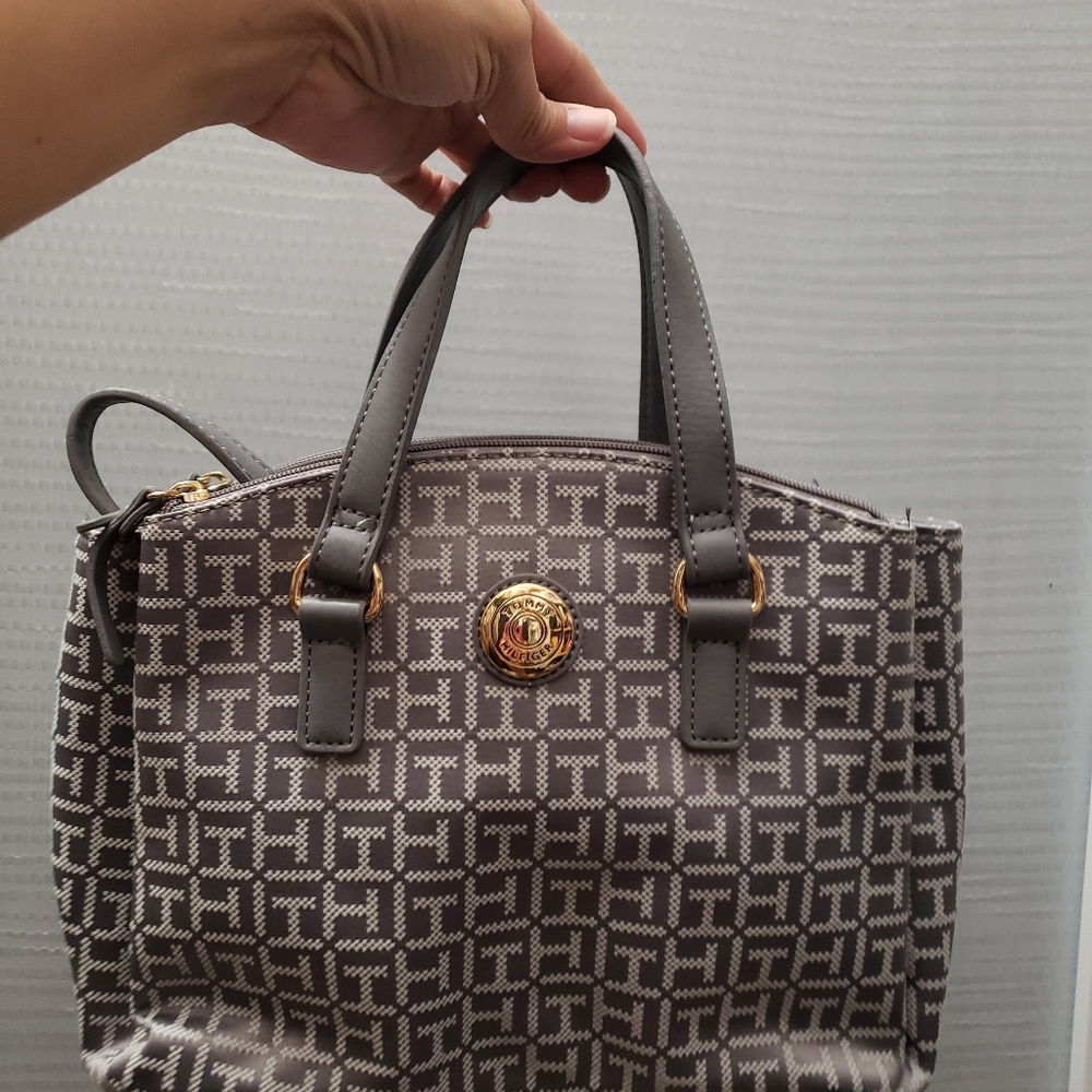 Preowned Tommy Hilfiger Small Canvas Crossbody